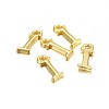 Golden Plated Alloy Letter Pendants PALLOY-J718-01G-I-2