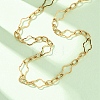 11MM 304 Stainless Steel Cross Link Chain Necklaces with OT Clasps for Men Women NJEW-P355-01C-G-2