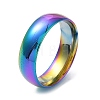Ion Plating(IP) 304 Stainless Steel Flat Plain Band Rings STAS-I160-A-21mm-M-1