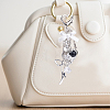 1Pc Heart with Bowknot Alloy Pendant Decorations KEYC-BM0001-22-6