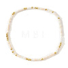 Minimalist Plastic & Brass Beads Stretch Bracelets for Women MY0437-7-1