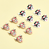 12Pcs 2 Colors Silicone Beads SIL-CA0002-39-3