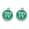 Golden Plated Alloy Enamel Charms ENAM-Q437-15W-1