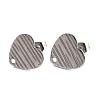 304 Stainless Steel Stud Earring Findings EJEW-O104-12P-1