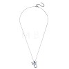 Austrian Crystal Pendant Necklaces NJEW-BB34127-F-3