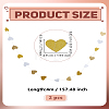 2Pcs Heart Glitter Paper Garland DIY-LP0006-39-2