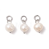 Natural Cultured Freshwater Pearl Two Sides Polished Charms PALLOY-JF04036-03-1