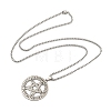 201 Stainless Steel Pendant Necklaces NJEW-H030-02P-2