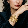 Alloy Hollow Cuff Bangles for Women WG2682B-01-2