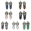 Natural Gemstone Faceted Pointed Bullet Big Pendants G-Q165-02AS-1