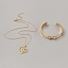 Brass Jewelry Set with Cubic Zirconia SJEW-F223-03-1