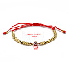 Resin Evil Eye Bead Link Couple Bracelets FS-WG1292E-01-2