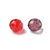 Faceted Rondelle Transparent Glass Beads GLAA-R152-10mm-M1-2