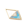 MIYUKI Glass Seed Beaded Pendants PALLOY-MZ01271-01-2