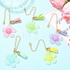 5Pcs Brass Wine Glass Charms HJEW-YW00456-3