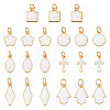 21Pcs 7 Styles Brass Enamel Charms KK-TA0003-19A-3