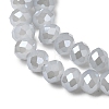 Electroplate Glass Beads Strands X-GLAA-K027-PL-A08-A-5