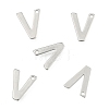Tarnish Resistant 304 Stainless Steel Letter Charms LS-STAS-O072-V-2