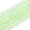 Baking Painted Imitation Jade Glass Bead Strands DGLA-A034-J10MM-A03-1