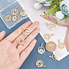 12Pcs 2 Style 304 Stainless Steel Pendants FIND-DC0001-60-3