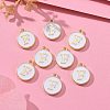 Golden Plated Alloy Charms ENAM-S118-01F-5