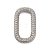 Rack Plating Brass Micro Pave Clear Cubic Zirconia Linking Rings KK-Z070-12P-03-1