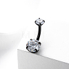 Clear Cubic Zirconia Belly Button Rings FS-WG81544-02-1