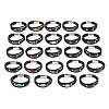 Natural Gemstone & Braided Microfiber Leather Multi-strand Bracelets for Women Men GG-CBAEA55-01-2