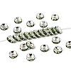 Brass Grade A Rhinestone Spacer Beads RB-A014-Z6mm-07S-1