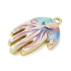 Printed Brass Pendants KK-CBAF4A6-01G-02-2