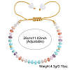 Chakra Natural Shell & Natural & Synthetic Mixed Gemstone Beads Braided Bead Bracelets ZA7321-1-3