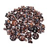 Two Tone Transparent Acrylic Beads OACR-Z041-12-1