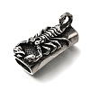 304 Stainless Steel Slide Charms STAS-F356-15AS-03-2