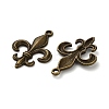 Lily Symbol Tibetan Style Alloy Pendants PALLOY-E776-01AB-01-2