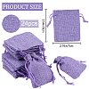 Beebeecraft 24Pcs Burlap Packing Pouches Drawstring Bags ABAG-BBC0001-07C-2