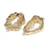 Dyed Natural Druzy Agate links G-R012-05G-07-2
