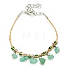 Boho Multicolor Beads Gravel Woven Anklets NI3563-10-1