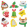 Christmas Theme DIY PVC Diamond Painting Sticker Kit PW-WG29650-10-1