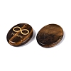 Natural Tiger Eye Pendants G-N365-01E-2