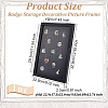 Wood & Plastic Rectangle Photo Frame Stand DJEW-WH0072-13A-01-2