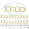 Rack Plating Brass Hexagon Link Chains CHC-N009-03G-3