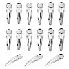 15Pcs 3 Styles 304 Stainless Steel Snap Hair Clip Finding STAS-TA0006-49-2