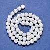 Synthetic White Agate Beads Strands X-G-D419-6mm-01-5