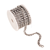304 Stainless Steel Cuban Link Chains CHS-CJ0001-28P-5