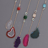 Acrylic Sun Pendant Decorations HJEW-D302-06-4