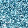 Electroplate Transparent Colours Rainbow Glass Seed Beads SEED-T007-03R-3