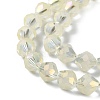 Electroplate Transparent Glass Beads Strands EGLA-I019-FR05-4