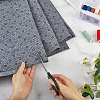 Plum Blossom Pattern Non-woven Polyester Anti-Skid Fabrics DIY-WH0453-90A-4