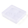 Rectangle Transparent Plastic Bead Containers CON-N013-01-4