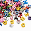 4Sets 4 styles Alloy Rhinestone Slide Charms ALRI-TA0001-15-4